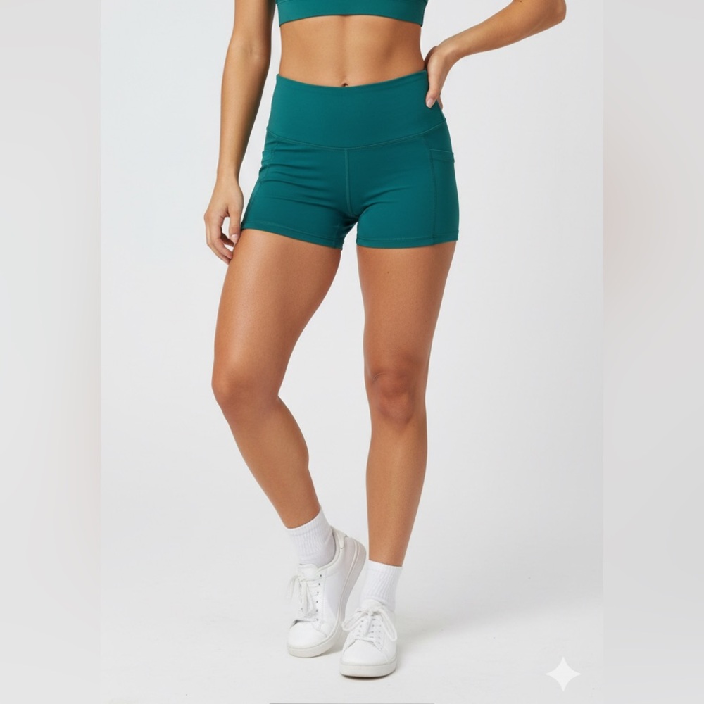 Buff Bunny Dark Green Spandex Shorts Size XS